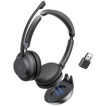 Fone de ouvido sem fio Rownfusny Bluetooth com microfone com cancelamento de ruído Fone de ouvido sem fio Rownfusny Bluetooth com microfone com cancelamento de ruído