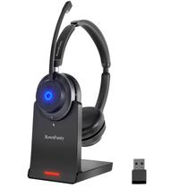 Fone de ouvido sem fio Rownfusny R02P Bluetooth 5.3 com microfone com cancelamento de ruído