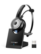 Fone de ouvido sem fio TECKNET Bluetooth 5.0 com microfone 40Hrs Fone de ouvido sem fio TECKNET Bluetooth 5.0 com microfone 40Hrs