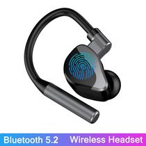 Fone de ouvido sem fio TWS bluetooth 5.2 in-ear gancho de orelha unico controle de toque