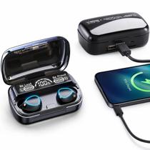 Fone de Ouvido Sem fio TWS Com POWER BANK bluetooth v 5.3 com Redução de ruído com Função de controle de toque