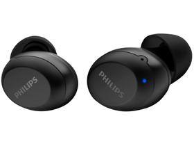 Fone de ouvido sem fio TWS Philips TAT1209BK00 na cor preto, bluetooth, microfone, IPX4 e 18h Fone de ouvido sem fio TWS Philips TAT1209BK00 na cor preto, bluetooth, microfone, IPX4 e 18h