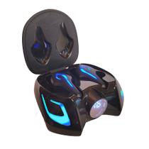 Fone de Ouvido sem Fio via Bluetooth In Ear Potente com luz led RGB Fone de Carro com Som Alto Super TWS Estereo