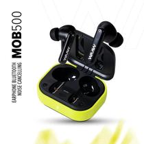 Fone de Ouvido Sem Fio WAAW MOB 500 ANC TWS com Cancelamento Ativo, Toque Inteligente e IPX4