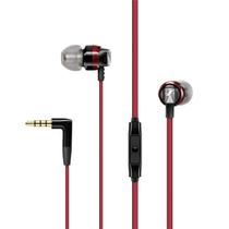 Fone de ouvido Sennheiser CX 300S In Ear com controle remoto de um botão - vermelho