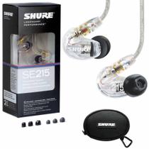 Fone De Ouvido Shure In Ear Se215 Original Transparente