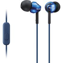 Fone de Ouvido Sony MDR-EX110AP com Microfone - Azul Fone de Ouvido Sony MDR-EX110AP com Microfone - Azul