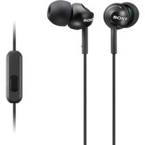 Fone de Ouvido Sony MDR-EX110AP com Microfone - Preto Fone de Ouvido Sony MDR-EX110AP com Microfone - Preto