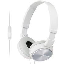 Fone de Ouvido Sony MDR-ZX310APBZ com Microfone e Cabo de 1.2 Metros - Branco/Prata Fone de Ouvido Sony MDR-ZX310APBZ com Microfone e Cabo de 1.2 Metros - Branco/Prata