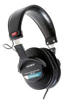 Fone de ouvido Sony Professional MDR7506 DJ Stereo Over ear Headphones Preto