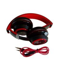 Fone De Ouvido Stereo Headphone Vermelho
