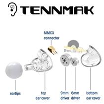 Fone de ouvido Tennmak PRO 4 Drives (2L + 2R) - SOMENTE o PAR das cabeças do fone(Ear Heads)