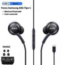 Fone de ouvido tipo c AKG para Samsung S20 S21 fe S22 ultra S23