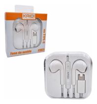 Fone de Ouvido Tipo-C com Microfone - Kaidi - KD-738