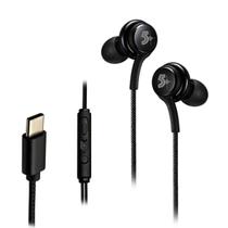 Fone De Ouvido Tipo C Com Microfone Para Smartphone Preto Fone De Ouvido Tipo C Com Microfone Para Smartphone Preto