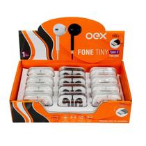 Fone De Ouvido Tipo C Display 12 Un Fn209 Preto E Branco