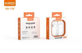 Fone De Ouvido Tipo C Intra Auricular Estéreo Kaidi KD729 Fone De Ouvido Tipo C Intra Auricular Estéreo Kaidi KD729