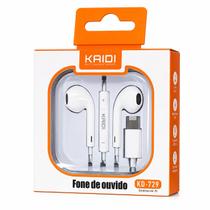 Fone De Ouvido Tipo C Usb-c Som Alta Qualidade Com Garantia - Kaidi