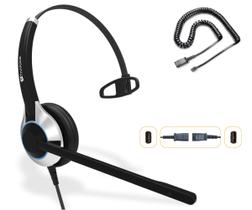 Fone de ouvido TruVoice HD-500 Deluxe para escritório/call center com microfone Fone de ouvido TruVoice HD-500 Deluxe para escritório/call center com microfone