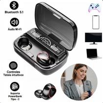Fone de Ouvido Tws-10 Bluetooth 5.1 com Alta Eficiência Sonora
