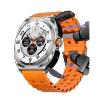 Fone De Ouvido TWS Sem Fio À Prova d'Água Smart Watch 2 Em 1 Chamada BT Música Monitoramento De Fone De Ouvido TWS Sem Fio À Prova d'Água Smart Watch 2 Em 1 Chamada BT Música Monitoramento De