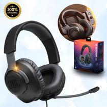 Fone de Ouvido Ultra Potente Headset Gamer Driver 40mm Harman Jbl Quantum 100 Preto