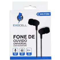 Fone De Ouvido Universal Com Microfone Exocell F1006