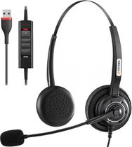 Fone de ouvido USB Arama A202USB com microfone para PC e laptop