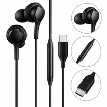 Fone de Ouvido USB-C com fio Som Estéreo Microfone Original Lehmox