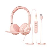 Fone De Ouvido USB Com Cancelamento De Ruído E Microfone, Headset On-Ear Para Computador E Laptop