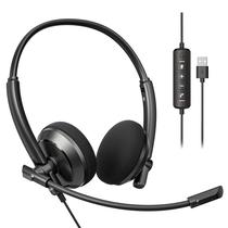 Fone De Ouvido USB Com Fio Acer Com Microfone Para PC, Design Confortável Para Uso Prolongado Em