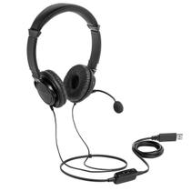 Fone de Ouvido USB com microfone e controle de volume