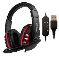 Fone de ouvido usb gamer lehmox 7.1 lef-1040 Fone de ouvido usb gamer lehmox 7.1 lef-1040
