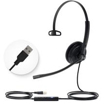 Fone de ouvido USB Yealink UH34 com microfone com cancelamento de ruído