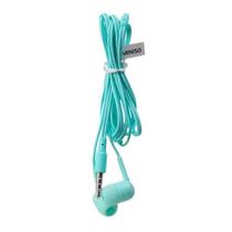 Fone de Ouvido Verde Confortável com Fio Estojo Conector P2