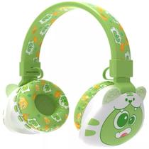 Fone de Ouvido Verde Headset Sem Fio Bluetooth Orelhas
