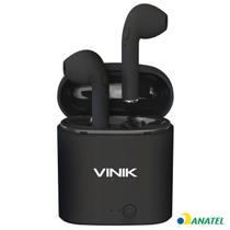 Fone de ouvido vinik bluetooth easy w1+ tws true wireless - preto