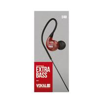 Fone de Ouvido Vokal E40 IN EAR RED