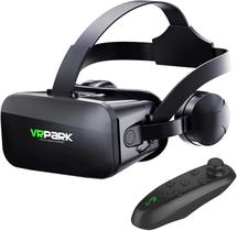 Fone de ouvido VR VR Park V10 com controle remoto para iPhone Android - preto