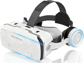 Fone de ouvido VR VR Shinecon G15E com fones de ouvido para telefones Fone de ouvido VR VR Shinecon G15E com fones de ouvido para telefones