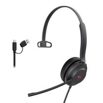 Fone de ouvido Yealink UH37 USB mono com fio com microfone com cancelamento de ruído