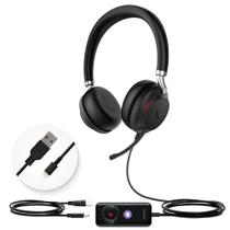 Fone de ouvido Yealink UH38 Bluetooth USB com fio com cancelamento de ruído