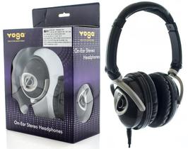 Fone de Ouvido Yoga CD-450 On-Ear Stereo Headphones Ajuda a Proteger os Ouvidos na Bateria