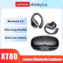 Fone De OuvidoLenovo XT80 Bluetooth 5.3 Tws Microfone Esportes Tipo Gancho