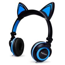 Fone DRAIK Hf-C22 Gatinho - Azul/Preto