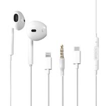 Fone estéreo/microfone/controle de volume - HREBOS fones com tecnologia iOS 7, 8, 11, 12, 13 e XR