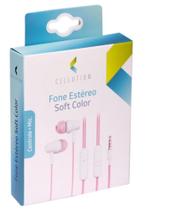 Fone estereo soft color - rosa - CELLUTION Fone estereo soft color - rosa - CELLUTION