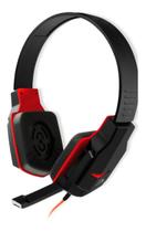 fone gamer com microfone multilaser earpad p2 preto vermelho ph073 game online competitivo warzone - Kit de Produtos