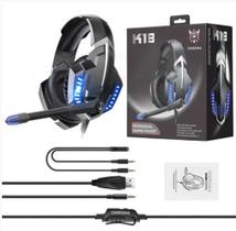 Fone Gamer Onikuma K1B Azul Som Imersivo e Máxima Performance em jogos Ps4 Xbox Pc Fone Gamer Onikuma K1B Azul Som Imersivo e Máxima Performance em jogos Ps4 Xbox Pc