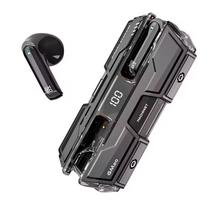 Fone Gamer TWS Bluetooth 5.3 Sem Fio com Microfone, Carregamento Wireless e Display LED Digital